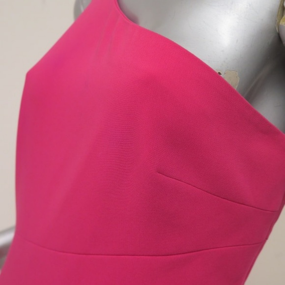 Cinq a Sept Dress Dulcina Fuchsia Crepe Size 10 - Picture 4 of 8